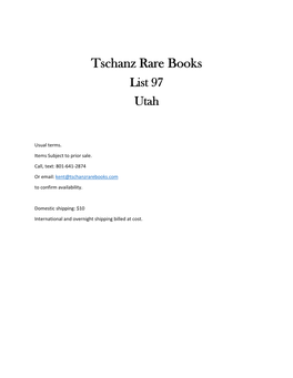 List 97 Utah