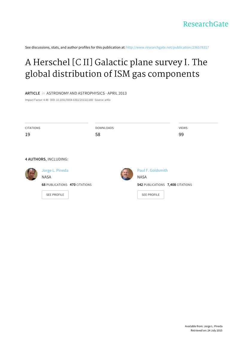 A Herschel [C II] Galactic Plane Survey I. the Global Distribution of ISM Gas Components
