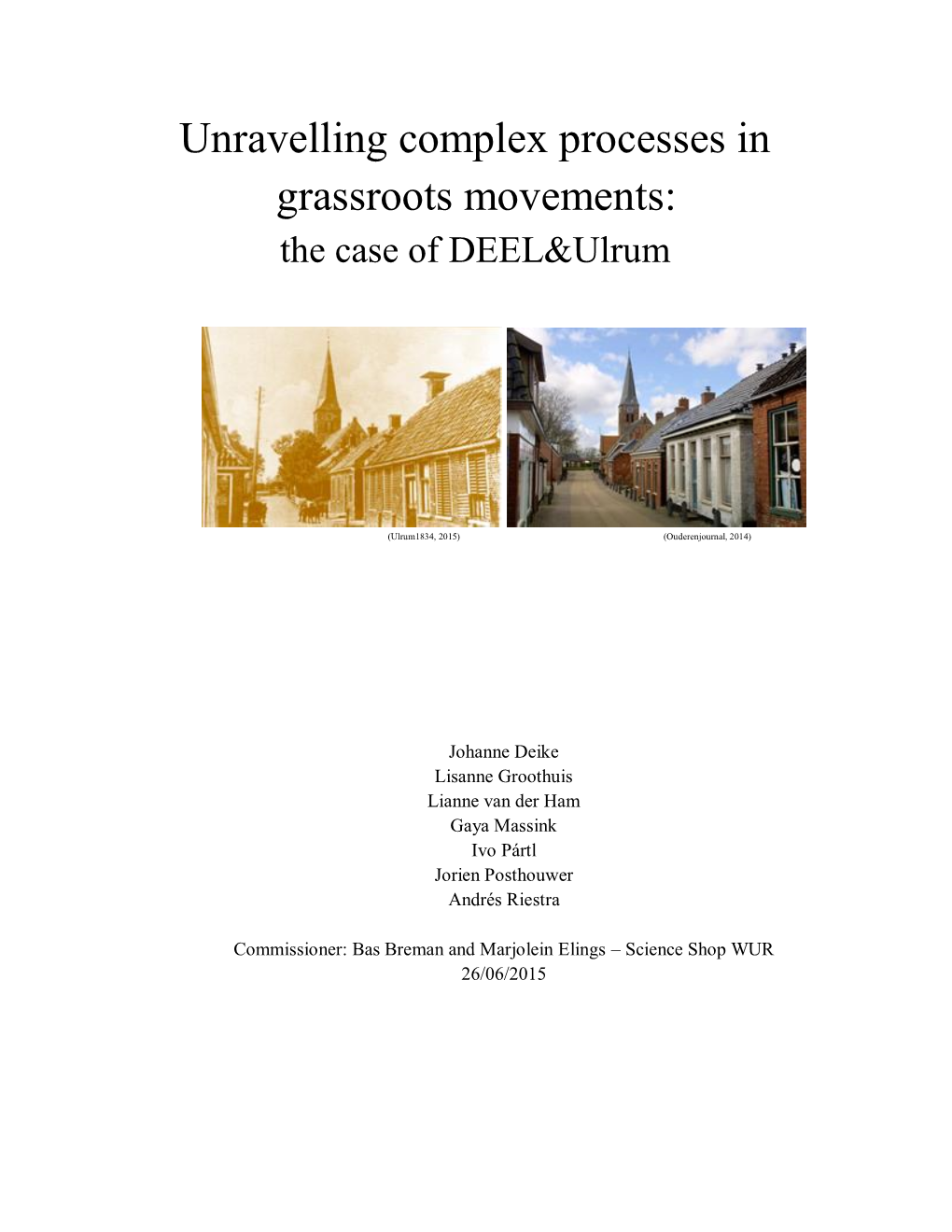 Unravelling Complex Processes in Grassroots Movements