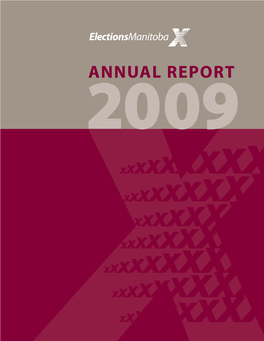 2009 Annual Report of the Chief Electoral Officer