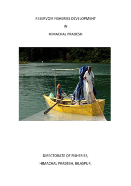 Development of Reservoir Fisheries in Himachal Pradesh