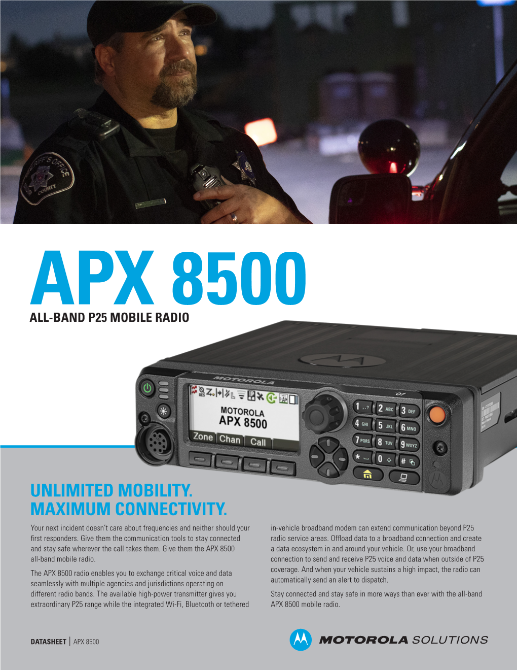 APX 6500 Single-Band P25 Mobile Radio