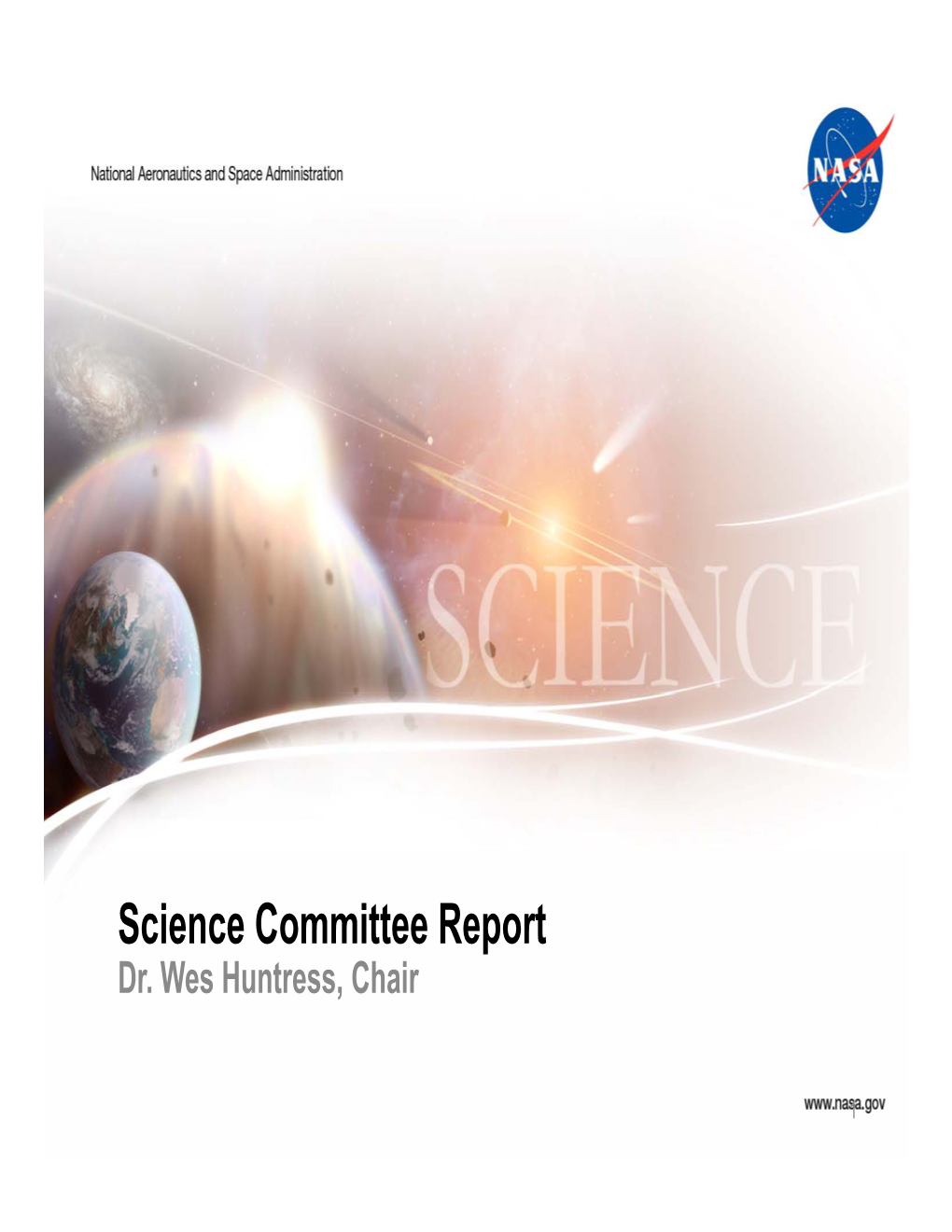 Science Committee Report Dr