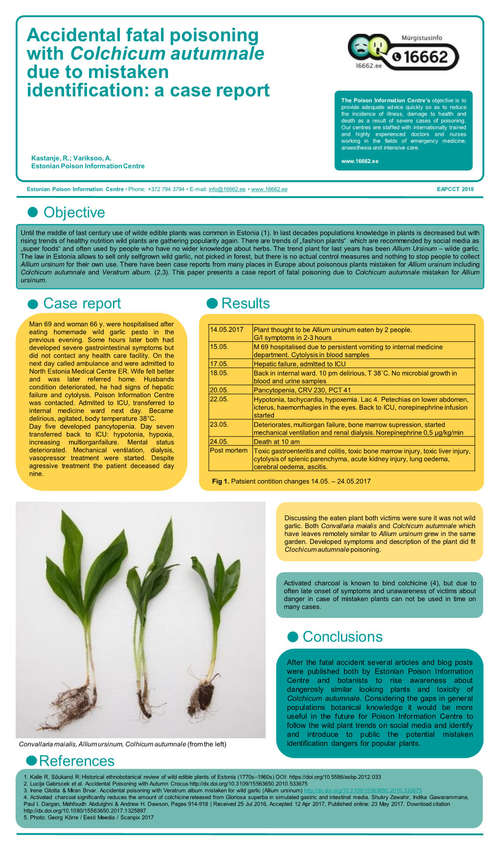 Accidental Fatal Poisoning with Colchicum Autumnale Due To