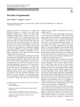 The Heart in Hypertension