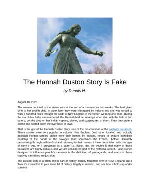 The Hannah Duston Story Is Fake by Dennis H