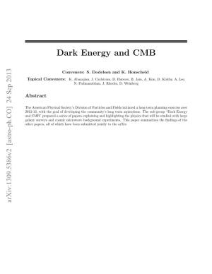 Dark Energy and CMB