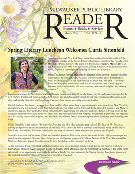 MILWAUKEE PUBLIC LIBRARY Spring Literary Luncheon