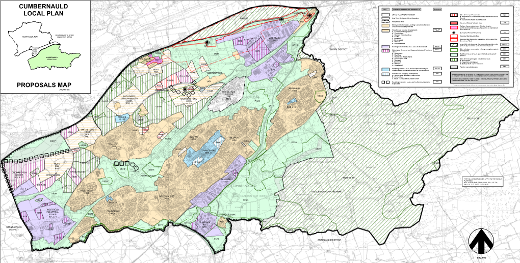 Proposals Map Cumbernauld Local Plan