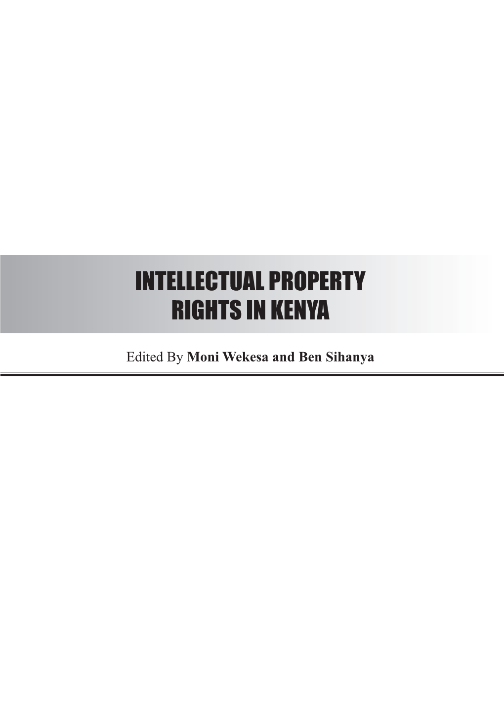 Intellectual Property Rights in Kenya