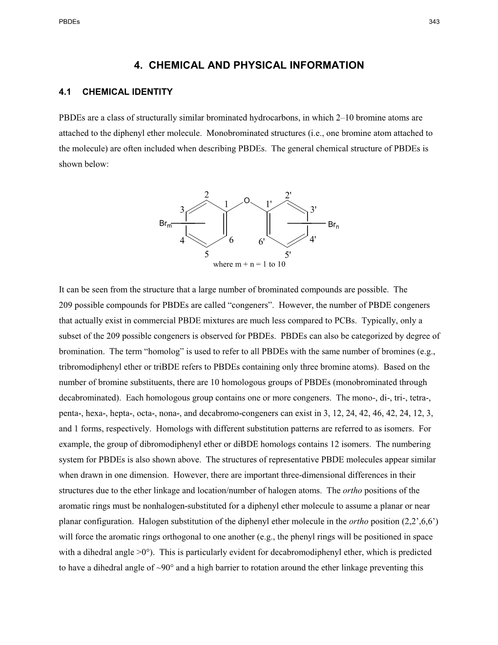 Toxicological Profile for Polybrominated Diphenyl Ethers