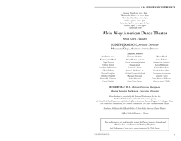 Alvin Ailey American Dance Theater Alvin Ailey, Founder