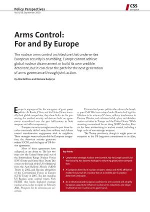 Arms Control: for and by Europe
