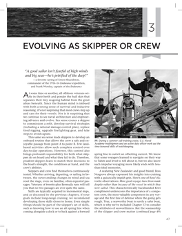 Evolving As Skipper Or Crew