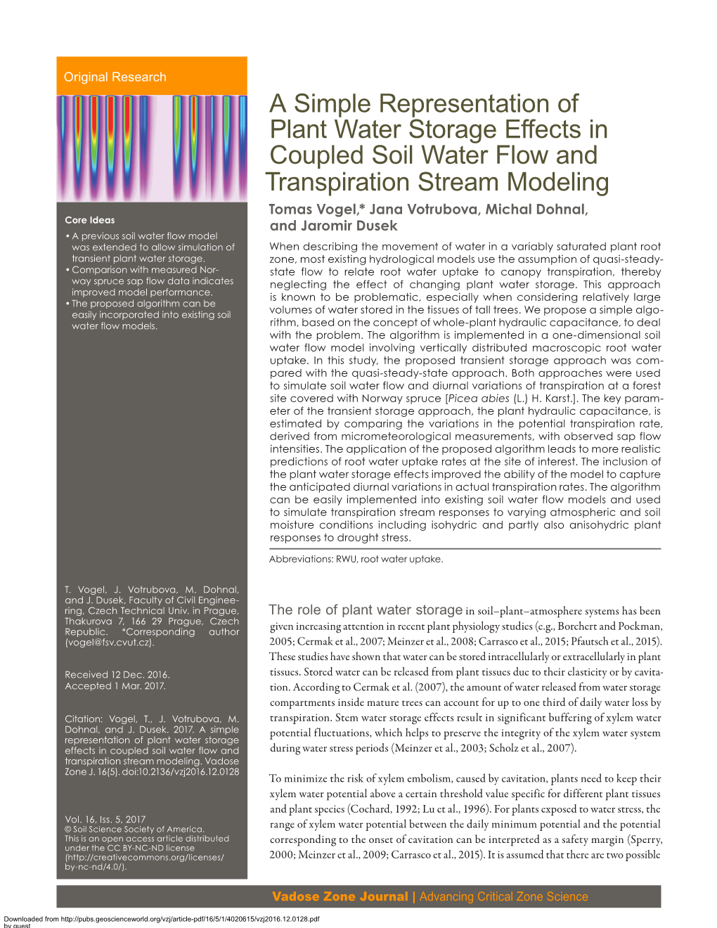 A Simple Representation of Plant Water Storage Effects in Coupled