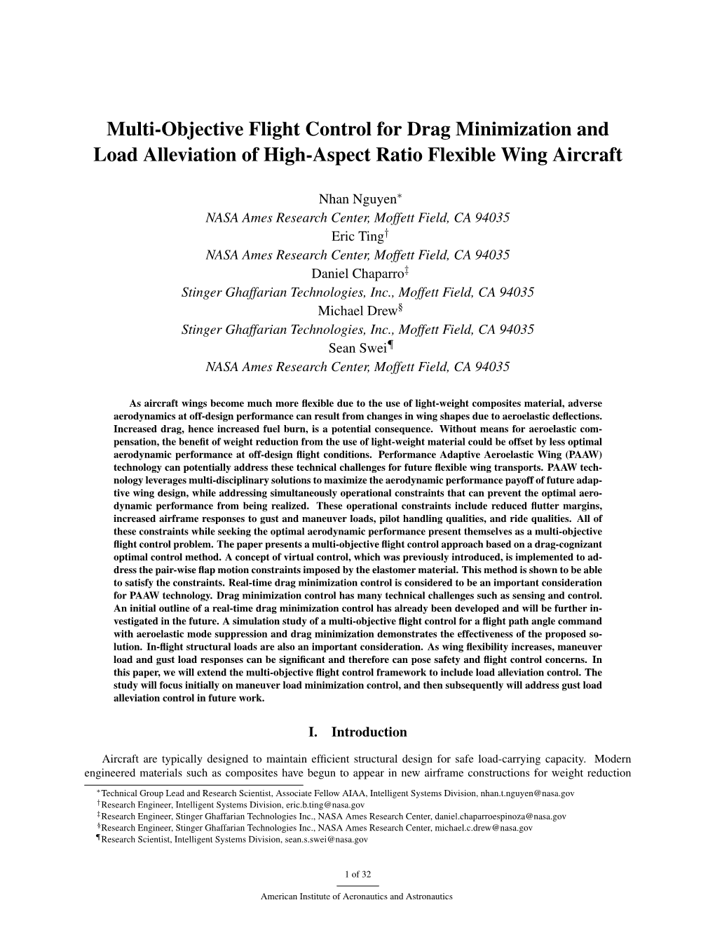 Multi-Objective Flight Control for Drag Minimization and Load Alleviation of High-Aspect Ratio Flexible Wing Aircraft