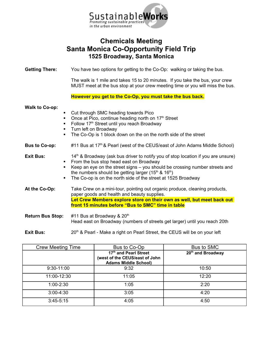 Santa Monica Co-Opportunity Field Trip s1