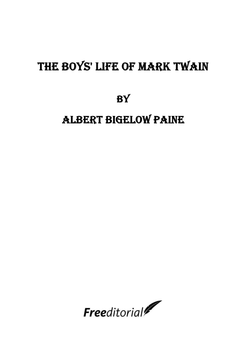 The Boys' Life of Mark Twain