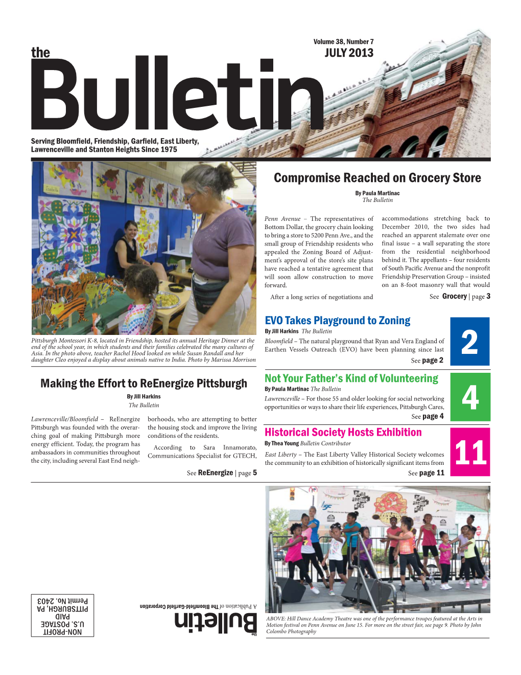 JULY 2013 JULY Volume 38, Number 7 Number 38, Volume 2 | the Bulletin | JULY 2013