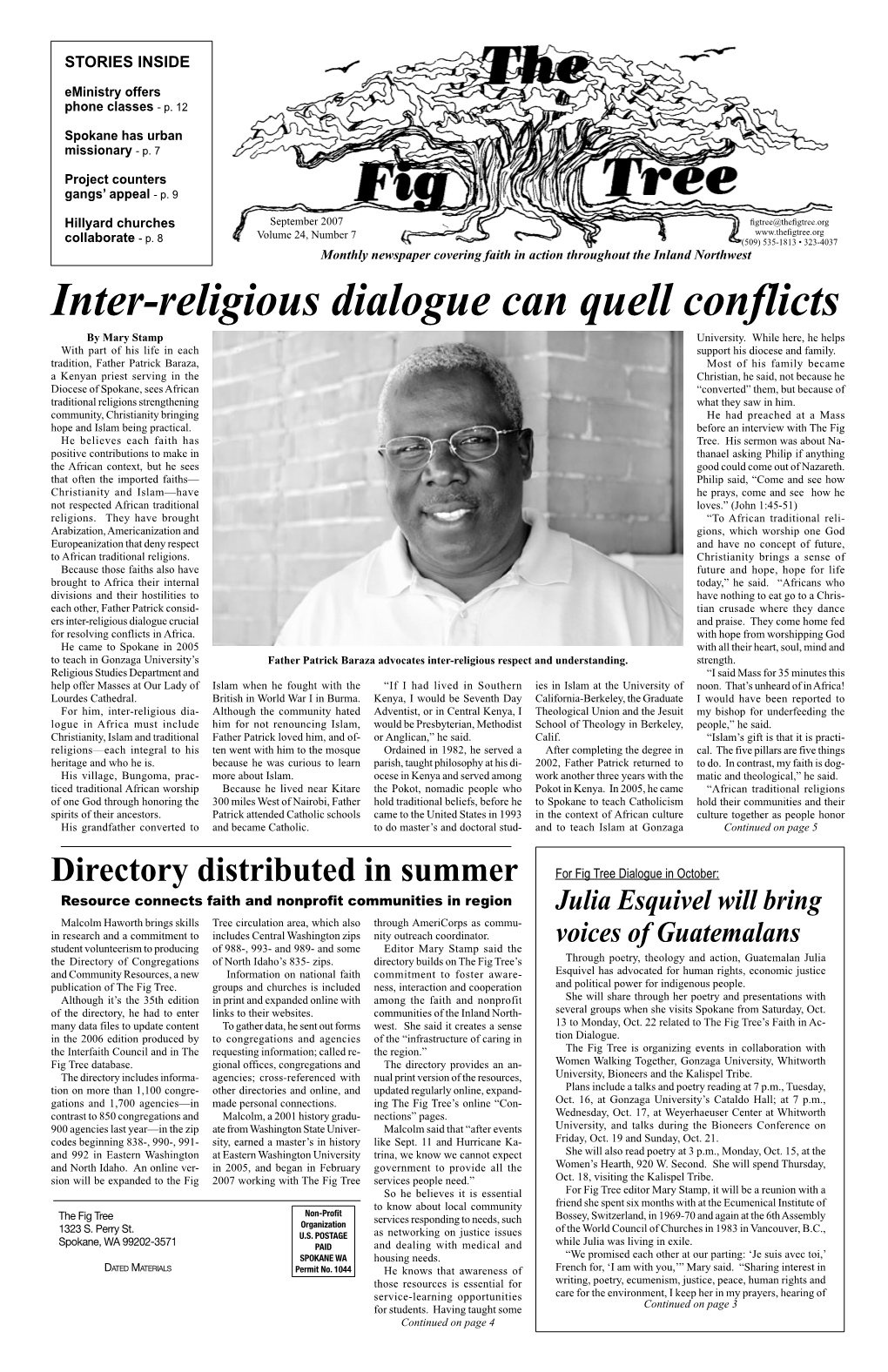 Inter-Religious Dialogue Can Quell Conflicts by Mary Stamp University