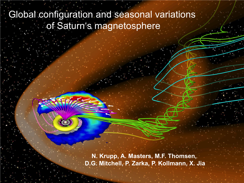 Global Configuration and Seasonal Variations of Saturn's Magnetosphere