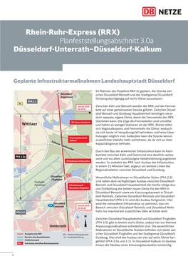 (RRX) Planfeststellungsabschnitt 3.0A Düsseldorf-Unterrath–Düsseldorf-Kalkum