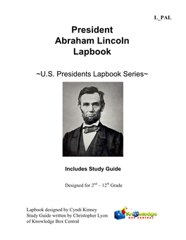 President Abraham Lincoln Lapbook