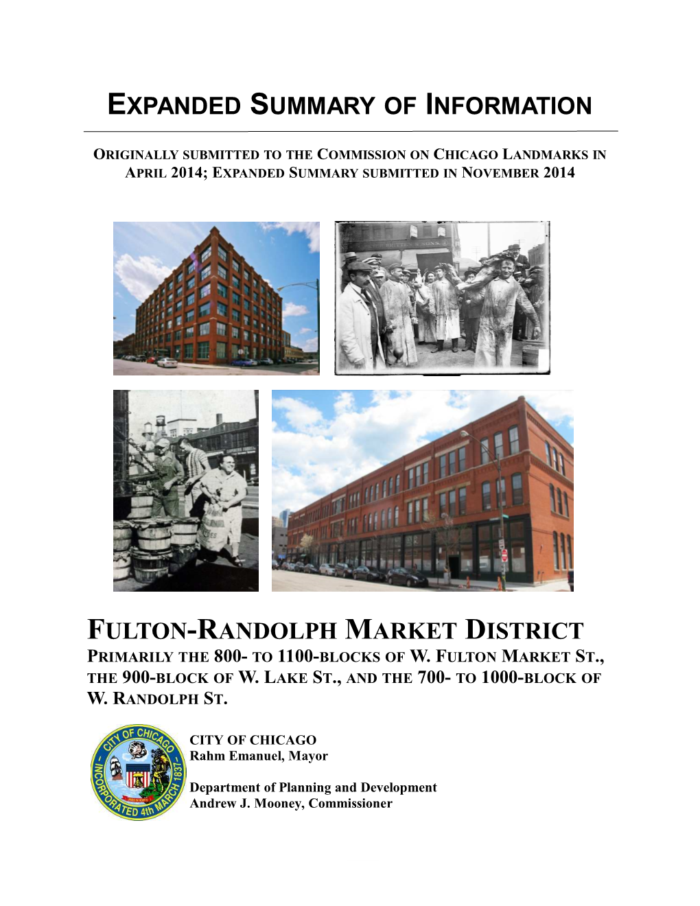 Fulton-Randolph Market District Illustrates Three Historic Contexts of the City’S Past