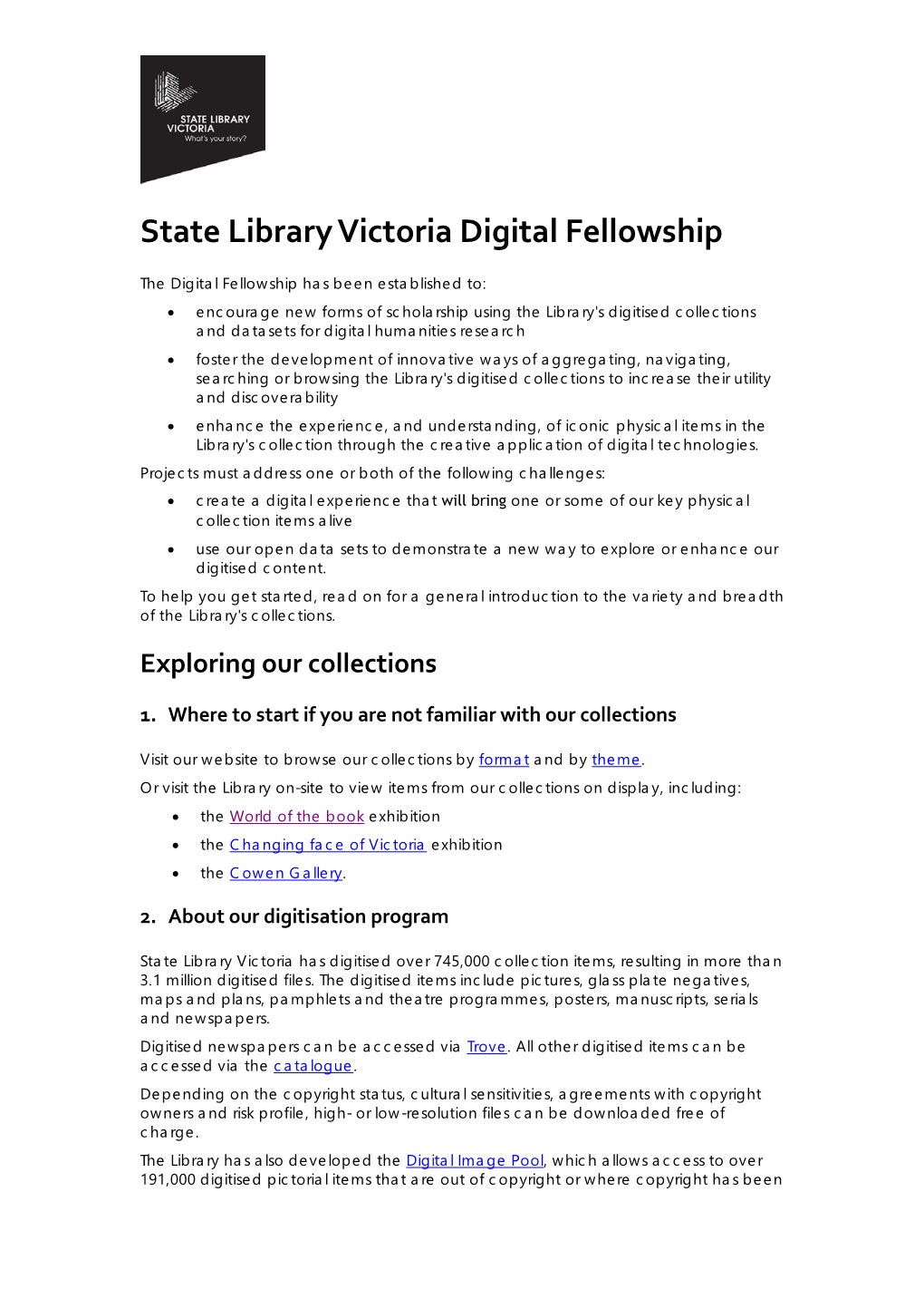 State Library Victoria Digital Fellowship
