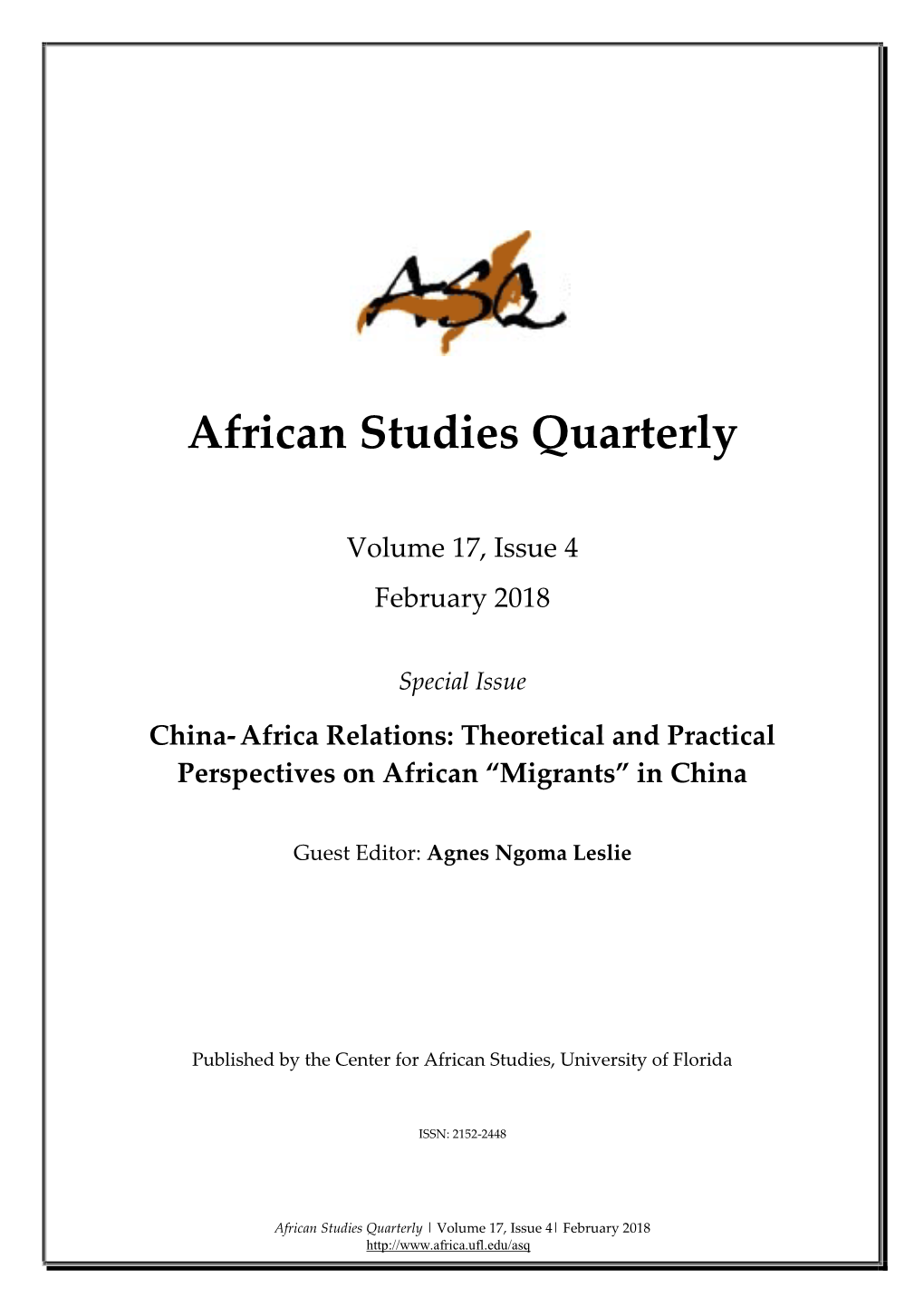 African Studies Quarterly
