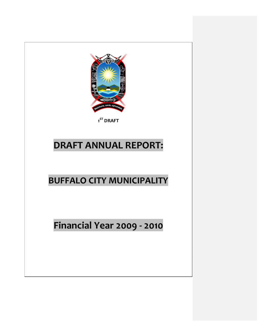EC125 Buffalo City Annual Report 2009-10