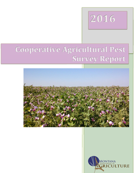 Montana Department of Agriculture Cooperative Agriculture Pest