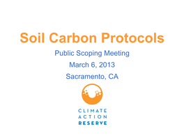 Soil Carbon Protocol Development
