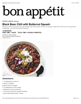 Black Bean Chili with Butternut Squash 1/6/12 2:34 PM