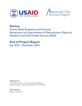 Guinea End of Project Report