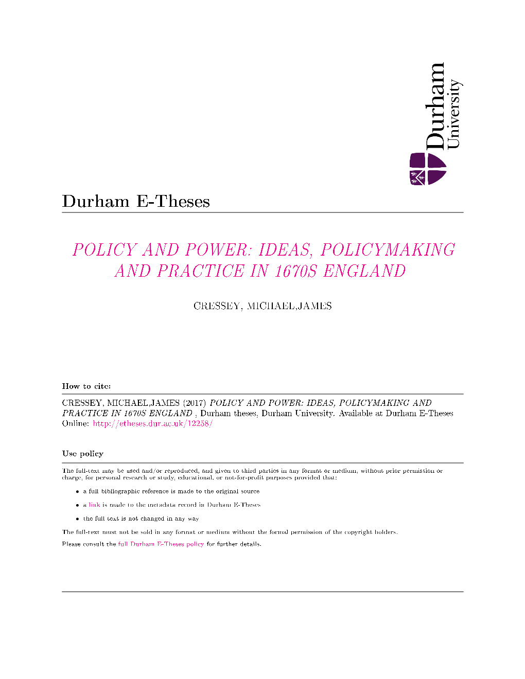 Policy and Power Ideas, Policymaking and Practice In