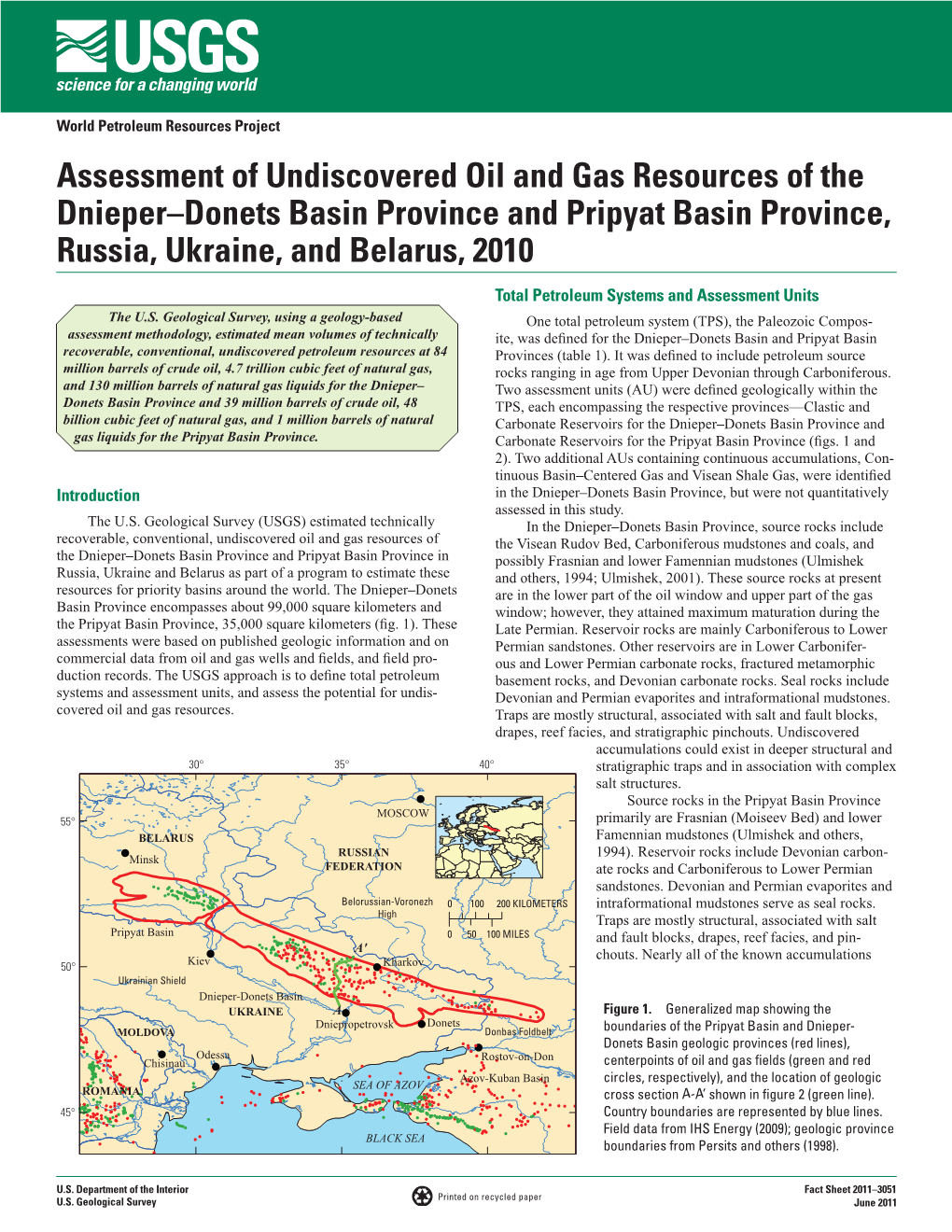 Fact Sheet 2011–3051 Printed on Recycled Paper U.S