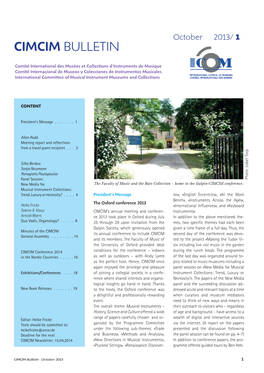 2013 (October) Bulletin