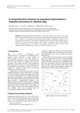 A Comprehensive Research on Petroleum Hydrocarbon's Migration