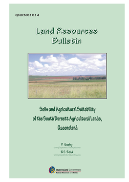 Soils and Agricultural Suitability of the South Burnett Agricultural Lands, Queensland