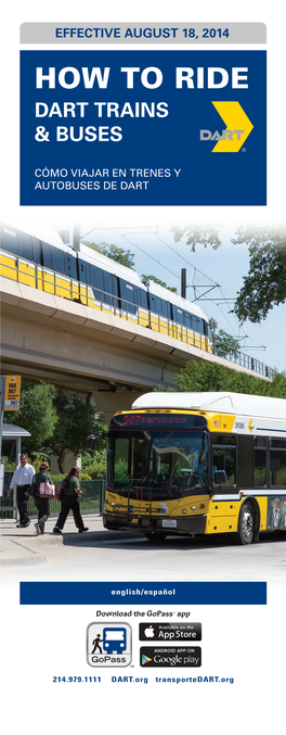 How to Ride Dart Trains & Buses