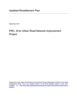 PRC: Xi'an Urban Road Network Improvement Project