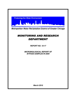 Monitoring and Research Monitoring and Research