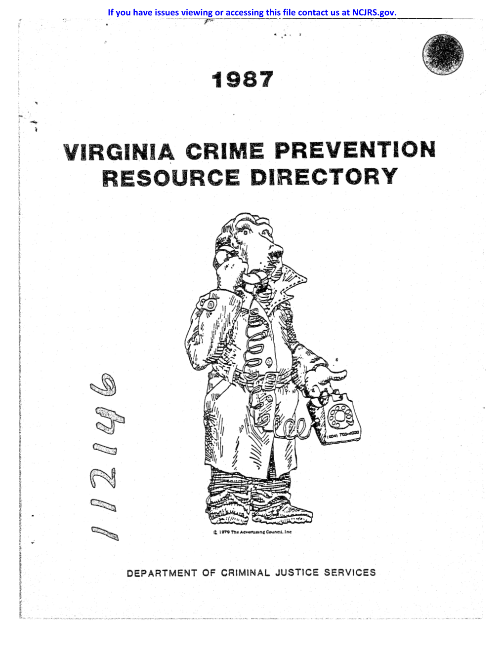 1987 Virginia Crime Prevention Resource Directory