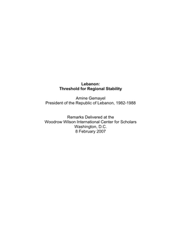 Threshold for Regional Stabilitydownload