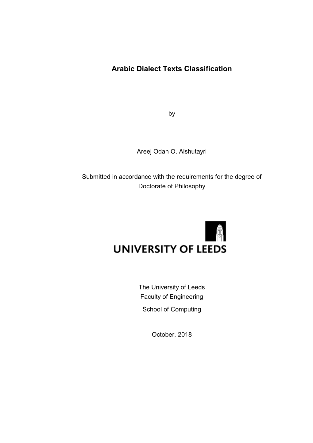 Leeds Thesis Template