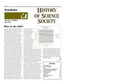 History of Science Society