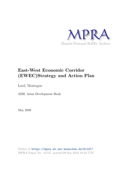 East-West Economic Corridor (EWEC)Strategy and Action Plan