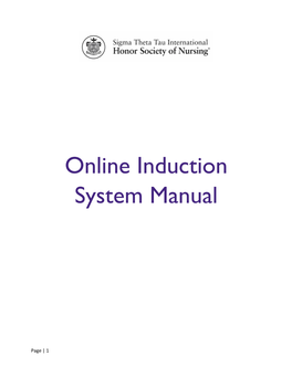Online Induction System Manual