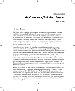 An Overview of Wireless Systems